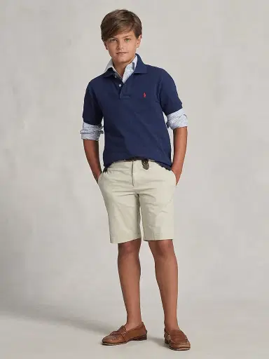 Polo Ralph Lauren Little Boy's Straight-Fit Stretch Twill Shorts - Basic Sand - Size 3 | Thumbnail 4