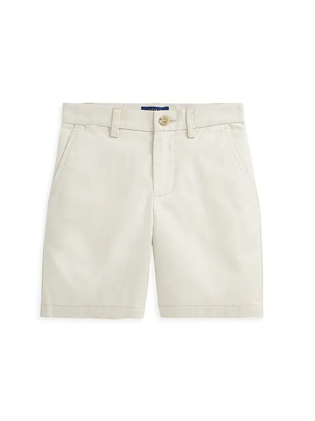 Little Boy's Straight-Fit Stretch Twill Shorts - Basic Sand