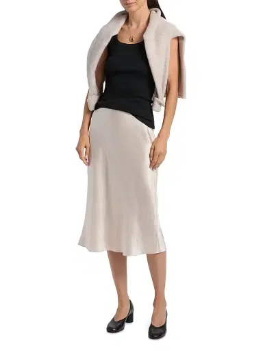 Vince Women's Scoopneck Cotton-Blend Tank - Black - Size XXS | Thumbnail 2
