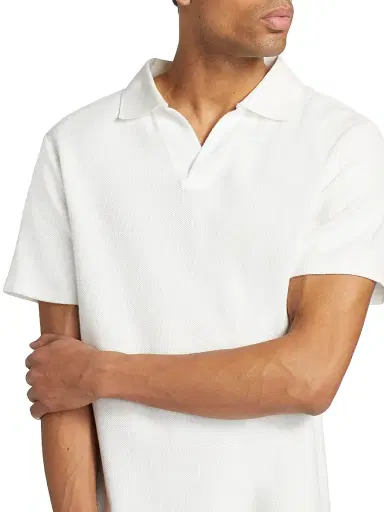 Frame Men's Johnny Collar Polo Shirt - Off White - Size XXL | Thumbnail 6 Frame Men's Johnny Collar Polo Shirt - Off White - Size XXL | Thumbnail 6