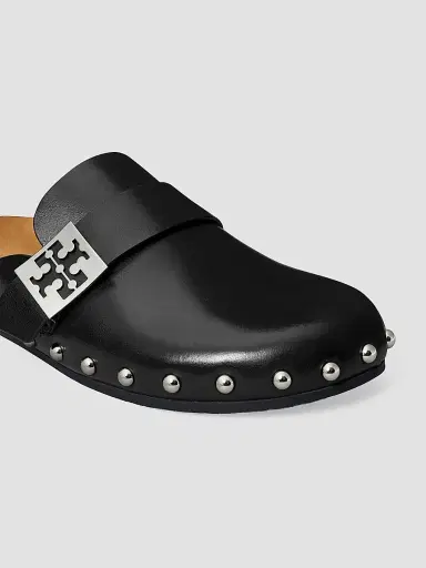 Tory Burch Women's Mellow Suede Buckle Clogs - Black - Size 8.5 | Thumbnail 2 Tory Burch Women's Mellow Suede Buckle Clogs - Black - Size 8.5 | Thumbnail 2