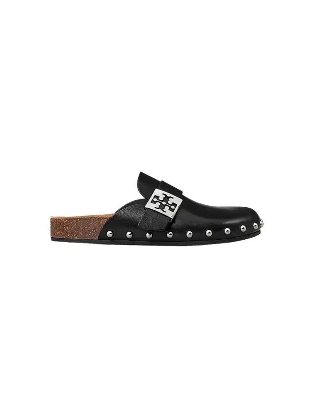 Tory Burch Women's Mellow Suede Buckle Clogs - Black