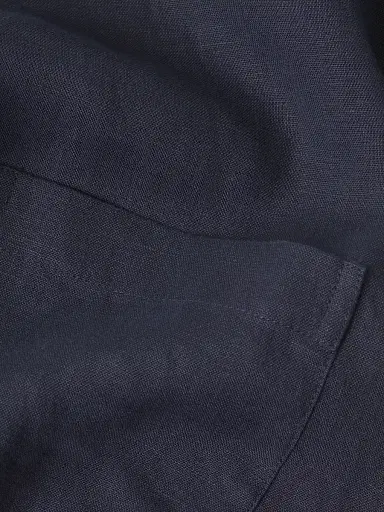 Vince Men's Linen Short-Sleeve Button-Front Shirt - Coastal - Size XL | Thumbnail 6