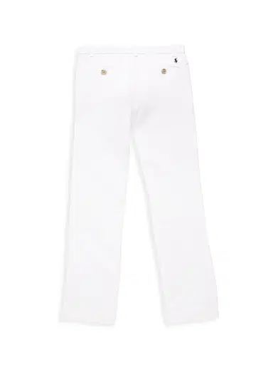 Polo Ralph Lauren Little Boy's & Boy's Flat Front Pants - White - Size 3 | Thumbnail 3