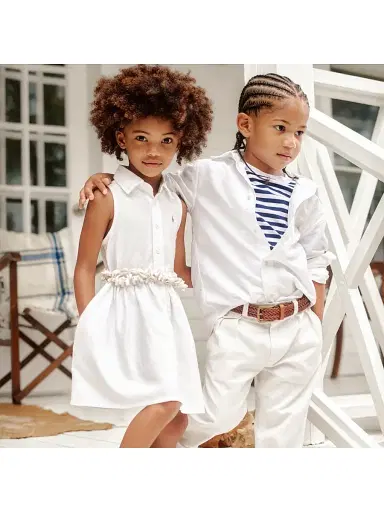 Polo Ralph Lauren Little Boy's & Boy's Flat Front Pants - White - Size 3 | Thumbnail 4