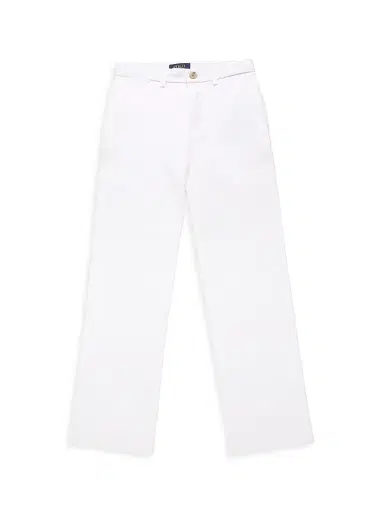Polo Ralph Lauren Little Boy's & Boy's Flat Front Pants - White - Size 3 | Thumbnail 1