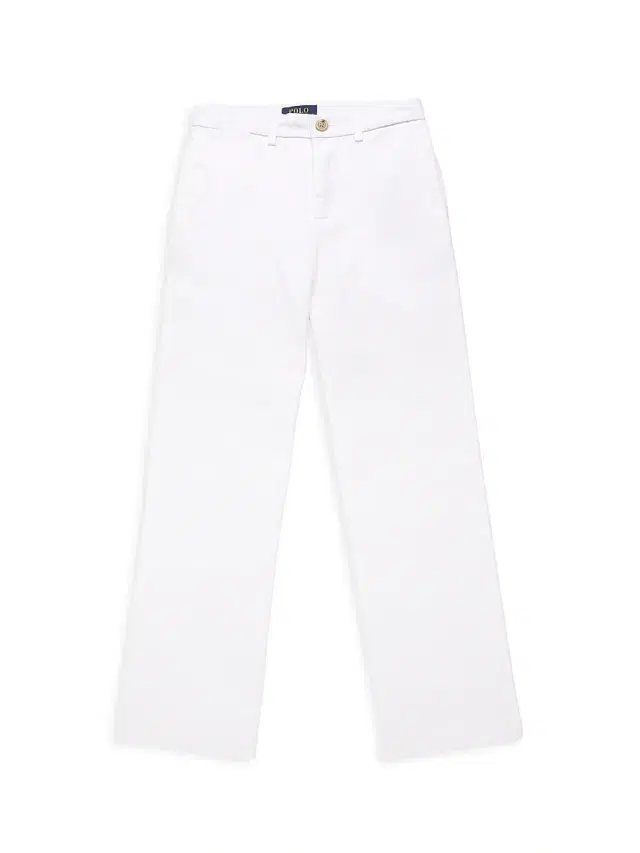 Polo Ralph Lauren Little Boy's & Boy's Flat Front Pants - White