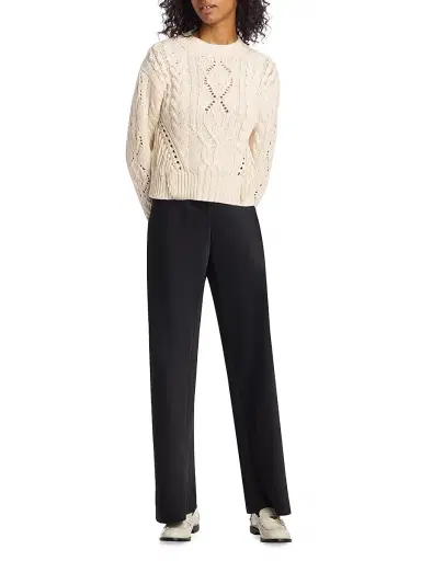 Vince Women's Colette High-Rise Fluid Satin Bias Pants | Thumbnail 2 Vince Women's Colette High-Rise Fluid Satin Bias Pants | Thumbnail 2