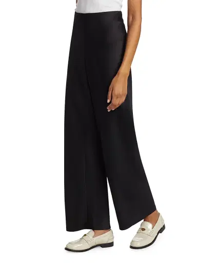 Vince Women's Colette High-Rise Fluid Satin Bias Pants | Thumbnail 4 Vince Women's Colette High-Rise Fluid Satin Bias Pants | Thumbnail 4