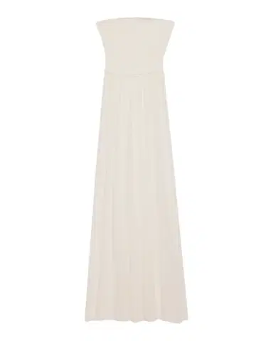 Ramy Brook Calista Smocked Strapless Side-Split Coverup Dress | Thumbnail 1