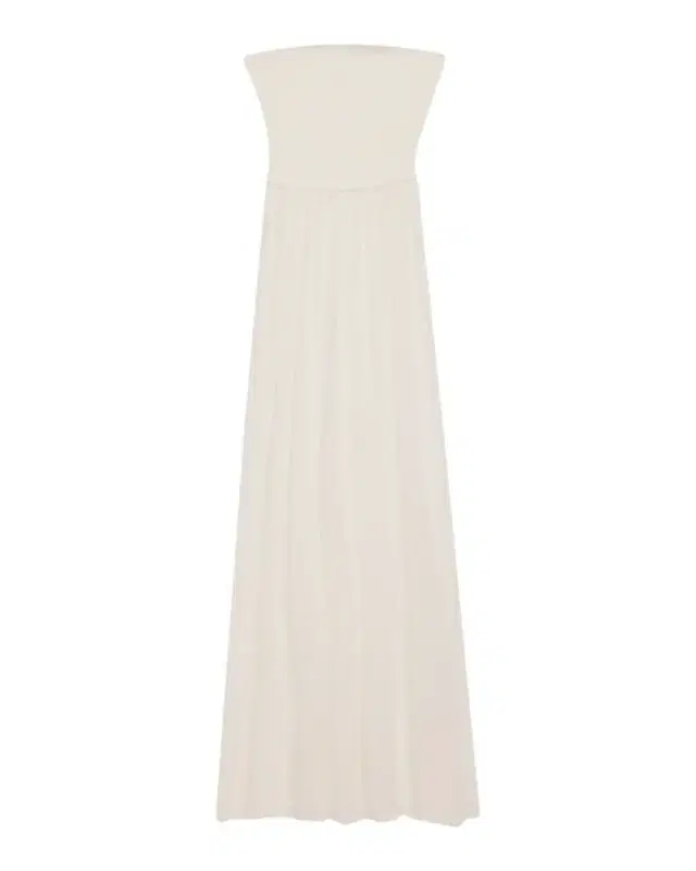 Calista Smocked Strapless Side-Split Coverup Dress