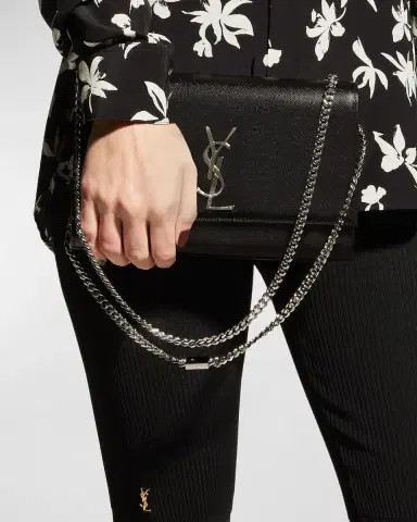 Saint Laurent Kate Medium YSL Crossbody Bag in Grained Leather | Thumbnail 2 Saint Laurent Kate Medium YSL Crossbody Bag in Grained Leather | Thumbnail 2