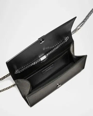 Saint Laurent Kate Medium YSL Crossbody Bag in Grained Leather | Thumbnail 6 Saint Laurent Kate Medium YSL Crossbody Bag in Grained Leather | Thumbnail 6