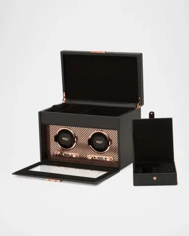 WOLF Axis Double Watch Winder with Storage | Thumbnail 6