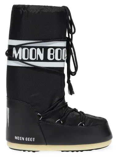 Moon Boot Men's Unisex Icon Nylon Boots - Black - Size 11.5 | Thumbnail 1 Moon Boot Men's Unisex Icon Nylon Boots - Black - Size 11.5 | Thumbnail 1