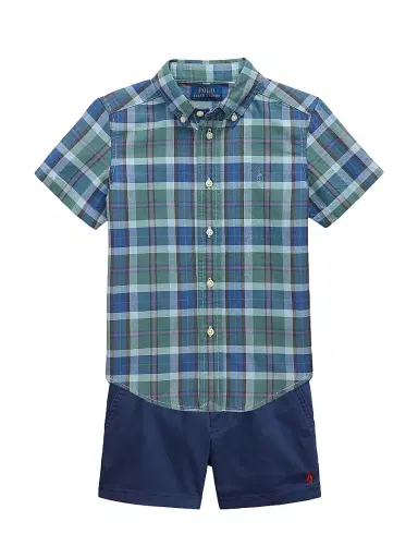 Polo Ralph Lauren Little Boy's & Boy's Cotton Flat Front Shorts - Newport Navy - Size 3 | Thumbnail 4 Polo Ralph Lauren Little Boy's & Boy's Cotton Flat Front Shorts - Newport Navy - Size 3 | Thumbnail 4