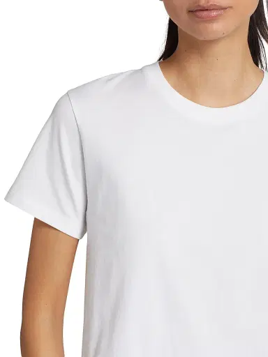 Vince Women's Crewneck Pima Cotton T-Shirt - Optic White - Size XXS | Thumbnail 6 Vince Women's Crewneck Pima Cotton T-Shirt - Optic White - Size XXS | Thumbnail 6