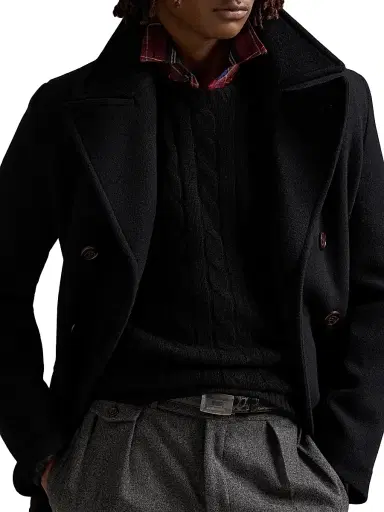 Polo Ralph Lauren Men's Cashmere Cable-Knit Sweater - Polo Black - Size XXL | Thumbnail 6