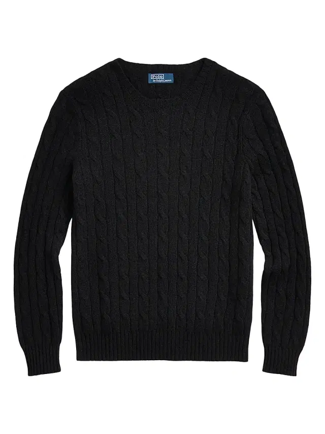 Polo Ralph Lauren Men's Cashmere Cable-Knit Sweater - Polo Black