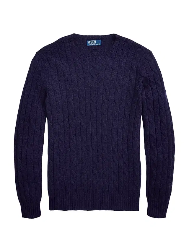 Polo Ralph Lauren Men's Cashmere Cable-Knit Sweater - Bright Navy
