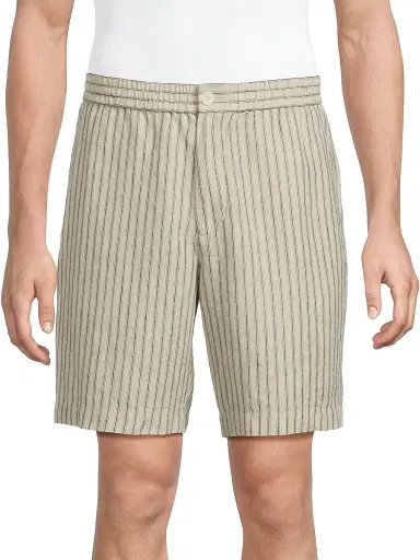Vince Men's Ballstone Striped Hemp Shorts - Parchment - Size XXL | Thumbnail 3