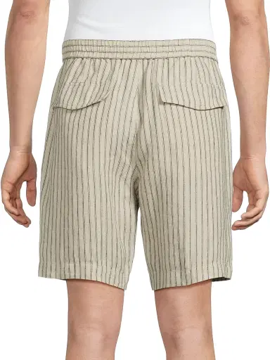 Vince Men's Ballstone Striped Hemp Shorts - Parchment - Size XXL | Thumbnail 5