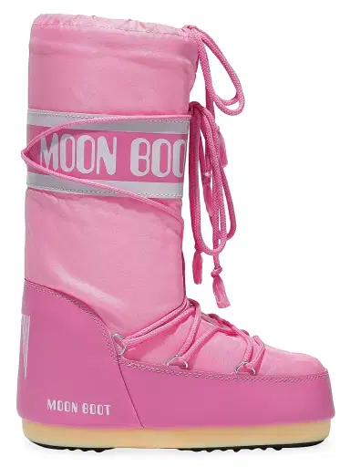 Moon Boot Men's Unisex Icon Nylon Boots - Pink - Size 11.5 | Thumbnail 1 Moon Boot Men's Unisex Icon Nylon Boots - Pink - Size 11.5 | Thumbnail 1