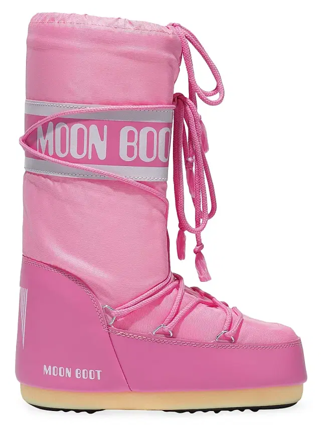 Moon Boot Men's Unisex Icon Nylon Boots - Pink
