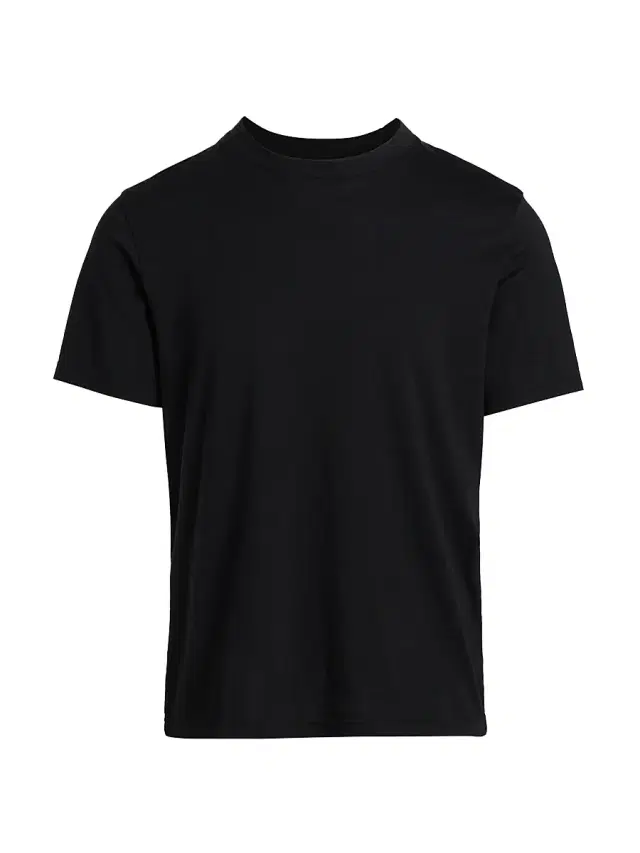 FRAME Men's Light Cotton T-Shirt - Black