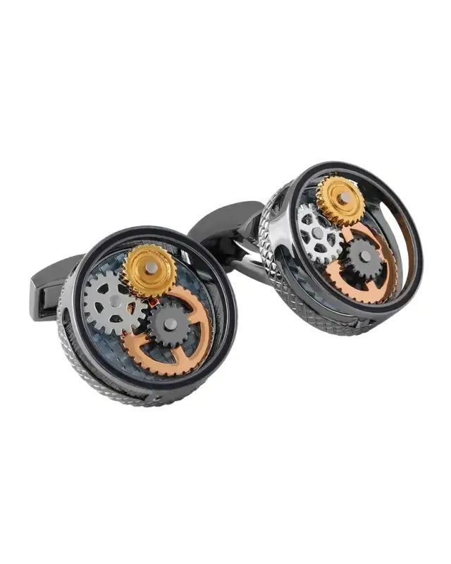 Multicolor Gear Cuff Links