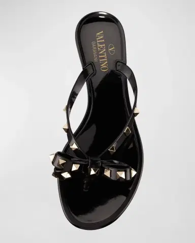 Valentino Garavani Rockstud PVC Flat Thong Sandals | Thumbnail 5