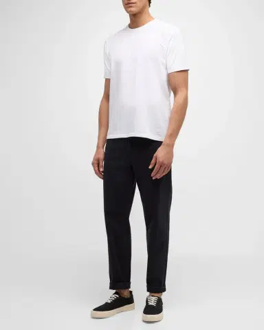 Frame Men's Heavyweight Cotton Crewneck Classic Fit T-Shirt | Thumbnail 2