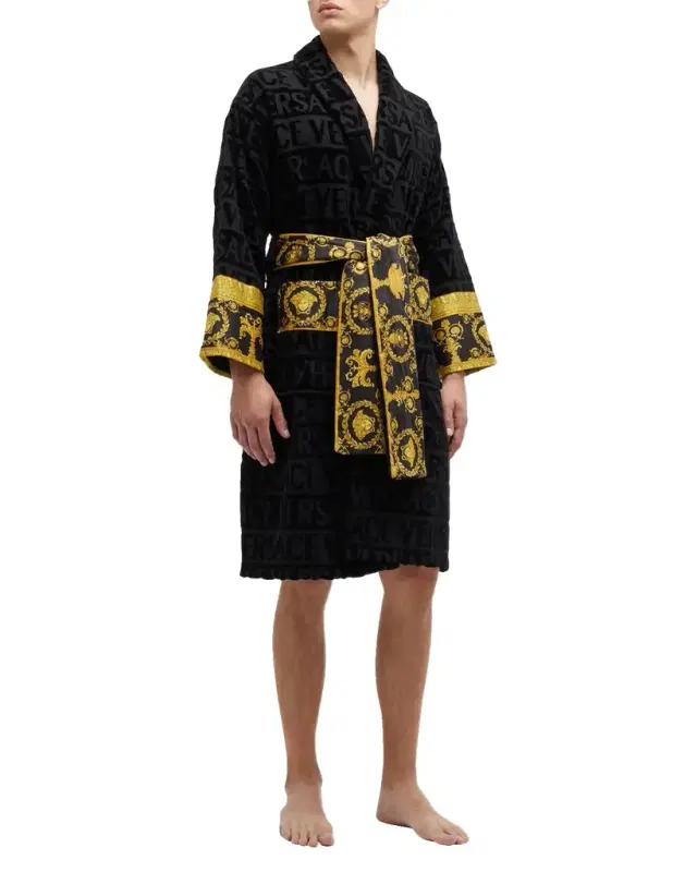 Versace Unisex Barocco Sleeve Robe