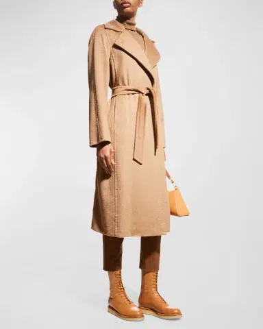 Max Mara Manuela Belted Camel Hair Coat | Thumbnail 2