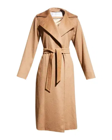 Max Mara Manuela Belted Camel Hair Coat | Thumbnail 1