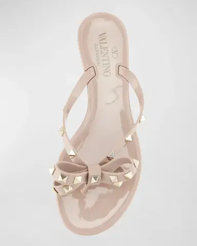 Valentino Garavani Rockstud PVC Flat Thong Sandals | Thumbnail 5 Valentino Garavani Rockstud PVC Flat Thong Sandals | Thumbnail 5