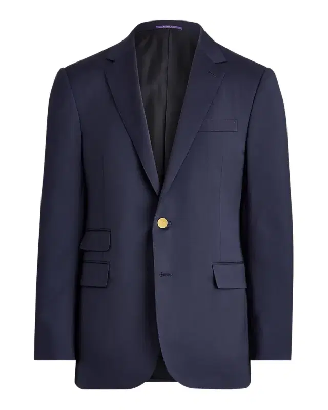 Ralph Lauren Purple Label Men 's Gregory Hand-Tailored Wool Serge Blazer