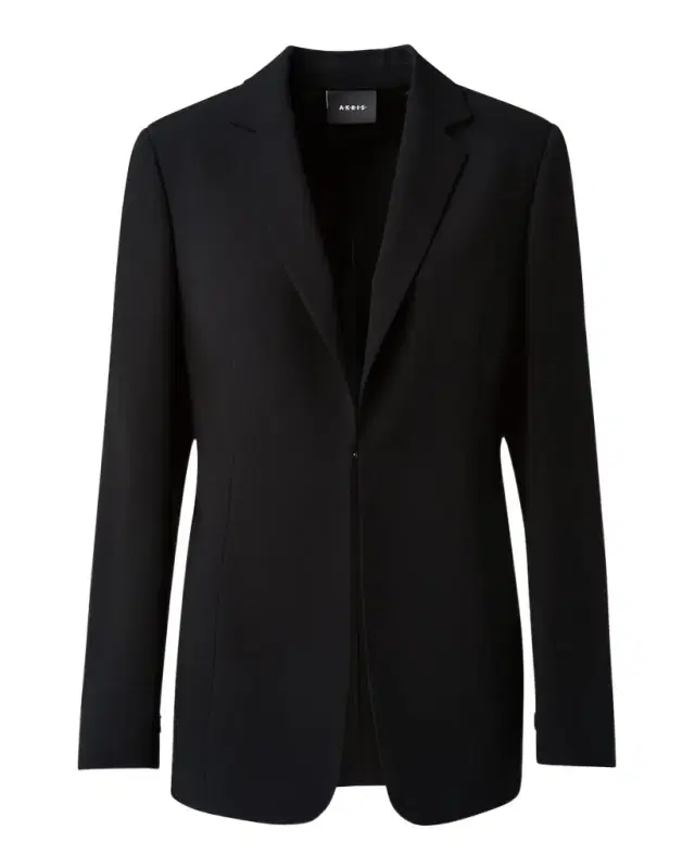Akris Odette Long Wool Blazer Jacket