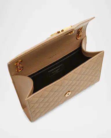 Saint Laurent Envelope Triquilt Medium YSL Shoulder Bag in Grained Leather | Thumbnail 2 Saint Laurent Envelope Triquilt Medium YSL Shoulder Bag in Grained Leather | Thumbnail 2