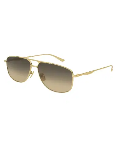 Gucci Metal Pilot Sunglasses, Gold | Thumbnail 3