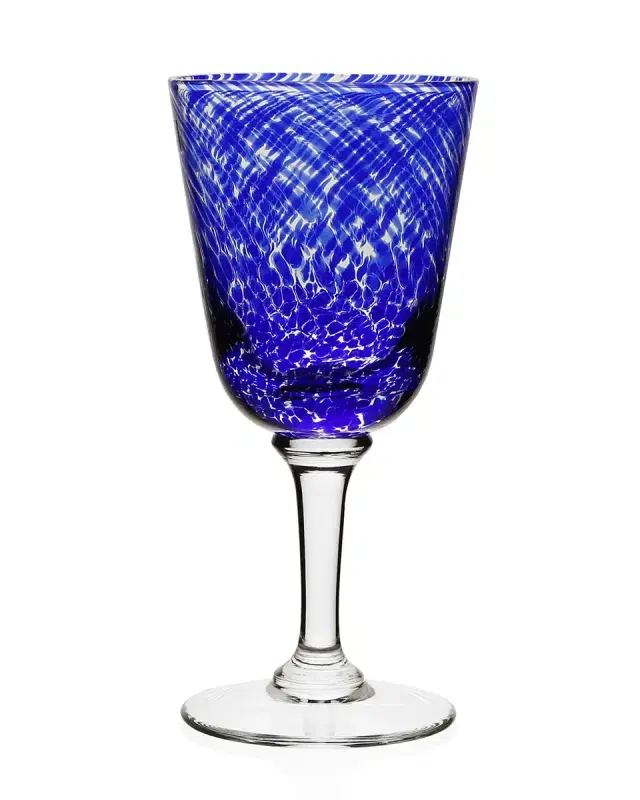 William Yeoward Crystal Vanessa Glass Water Goblet, Blue