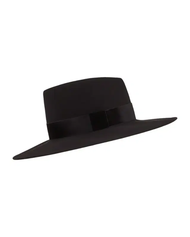 Eugenia Kim Harlowe Wool Panama Hat w/ Velvet Ribbon