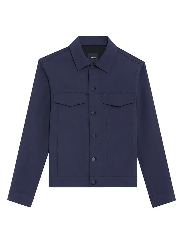 Theory Men's River Neoteric Twill Trucker Jacket - Dark Navy