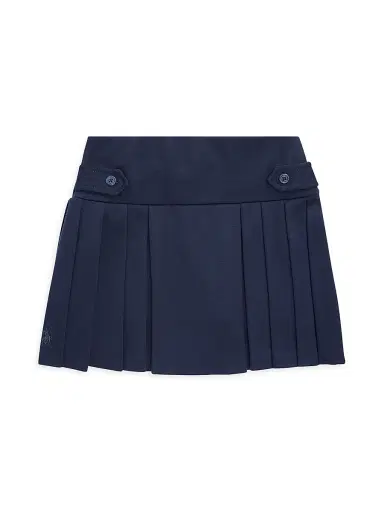 Polo Ralph Lauren Little Girl's & Girl's Pleated Ponte Skirt - Navy | Thumbnail 1