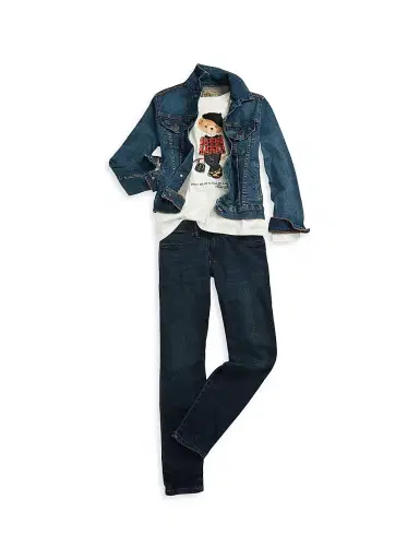 Polo Ralph Lauren Little Girl's & Girl's Denim Trucker Jacket | Thumbnail 6