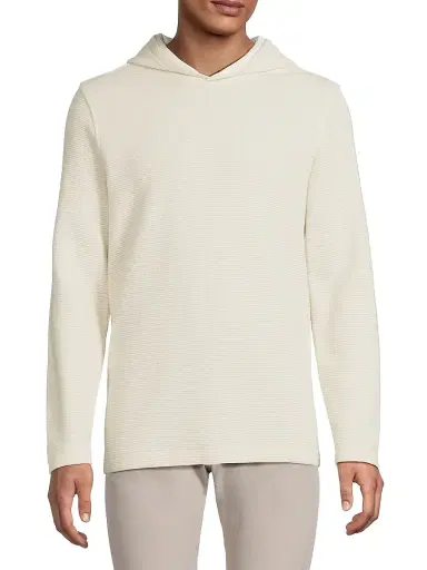 Vince Men's Double-Face Hoodie - Baja Sand Natural - Size XL | Thumbnail 3 Vince Men's Double-Face Hoodie - Baja Sand Natural - Size XL | Thumbnail 3