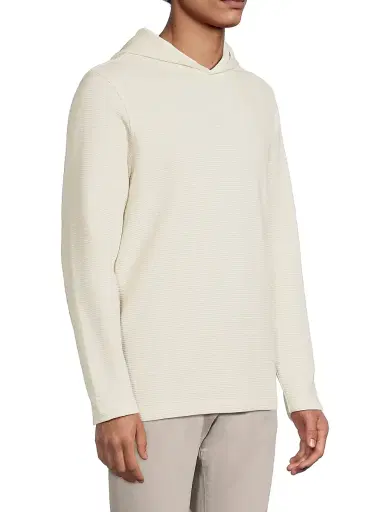 Vince Men's Double-Face Hoodie - Baja Sand Natural - Size XL | Thumbnail 4 Vince Men's Double-Face Hoodie - Baja Sand Natural - Size XL | Thumbnail 4