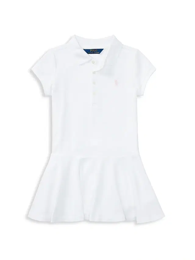 Little Girl's & Girl's Polo Dress - White