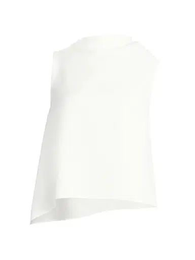 Vince Women's Draped Asymmetric A-Line Top - Off White - Size XL | Thumbnail 1 Vince Women's Draped Asymmetric A-Line Top - Off White - Size XL | Thumbnail 1