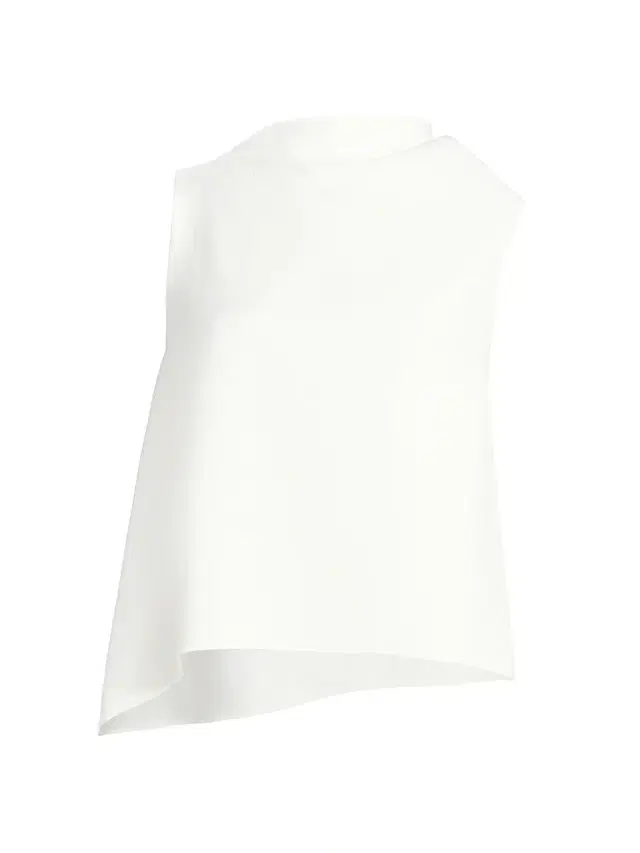 Vince Women's Draped Asymmetric A-Line Top - Off White